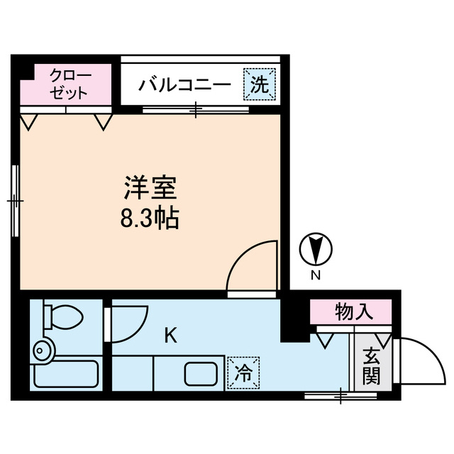 ソレイユ清水の間取り