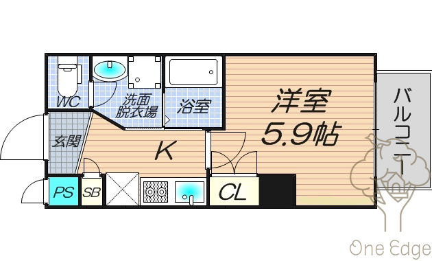I-DIL NAKANOSHIMA EASTの間取り