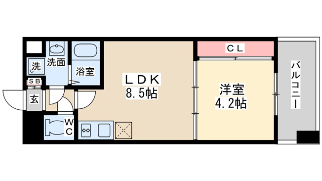 【間取り】 | ライブガーデン江坂