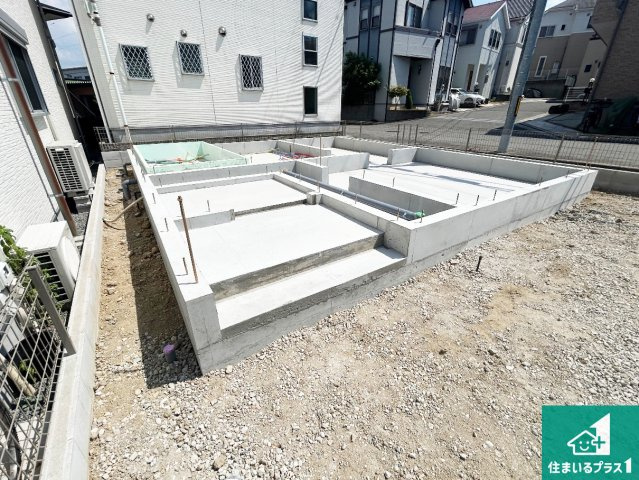 堺市中区深阪　第1期　新築一戸建ての外観|周辺は落ち着いた街並みの住宅地！子育てがしやすい住環境です！まだ未完成ですが、現地でしかわからない事もございます。是非一度ご覧ください。