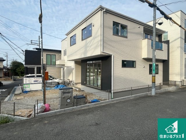 ◆堺市中区深阪　第1期　新築一戸建ての前面道路含む現地写真|周辺は落ち着いた街並みの住宅地！子育てがしやすい住環境です！まだ未完成ですが、現地でしかわからない事もございます。是非一度ご覧ください。