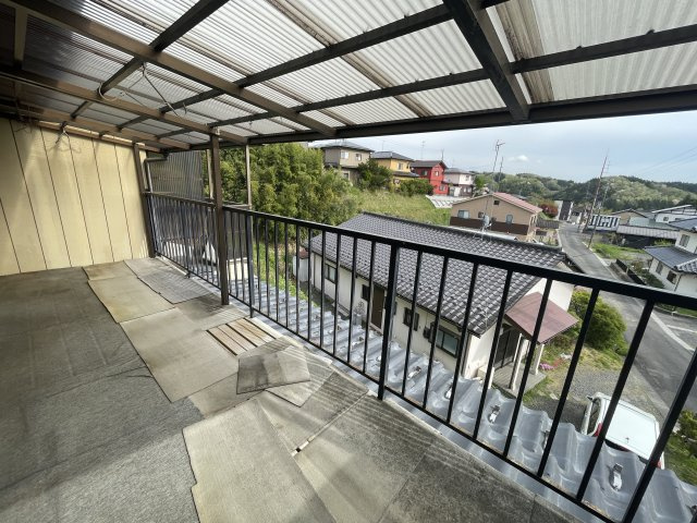 三春町上舞木　中古戸建のバルコニー