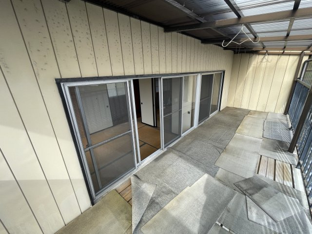 三春町上舞木　中古戸建のバルコニー