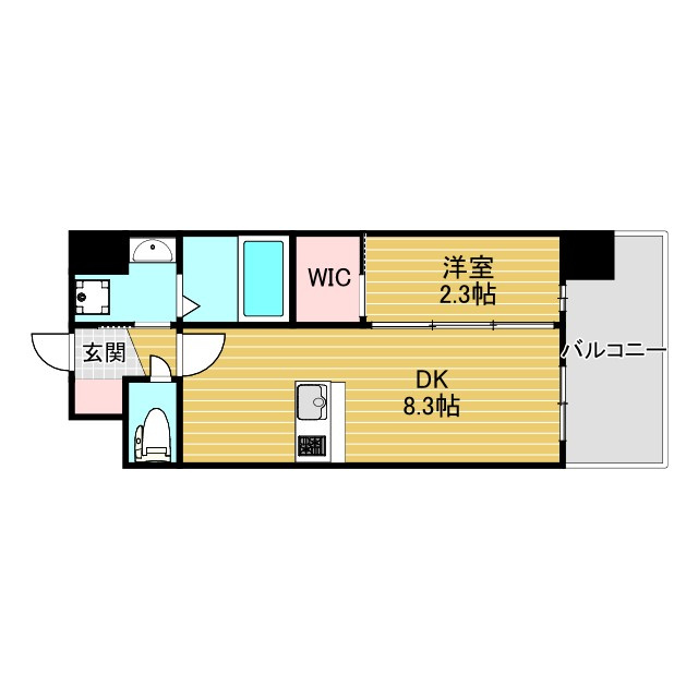 セレニテ江坂エクラの間取り