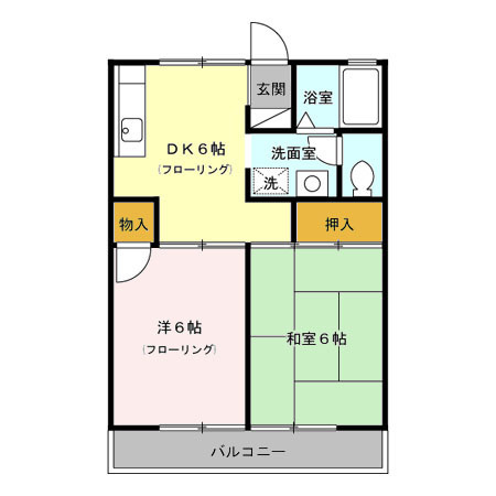 セジュール三鷹の間取り