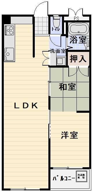 住之江コーポ 1の間取り