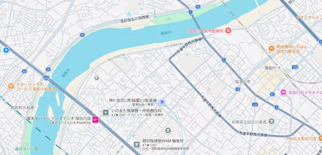 加古川市加古川町友沢3期（全4）土地3号地の地図