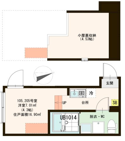 【間取り】 | ハーモニーテラス竹の塚Ⅴ