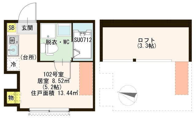 【間取り】 | ハーモニーテラス梅田Ⅺ