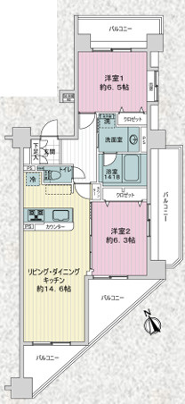 モリス千住曙町の間取り