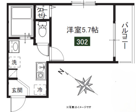メルディア北戸田の間取り