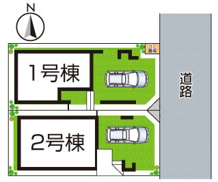 高槻市明野町　第2期　新築一戸建ての区画図|全2区画