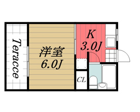 【間取り】 | レピュート高岡　B