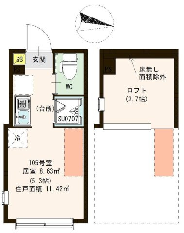 【間取り】 | ハーモニーテラス練馬春日町