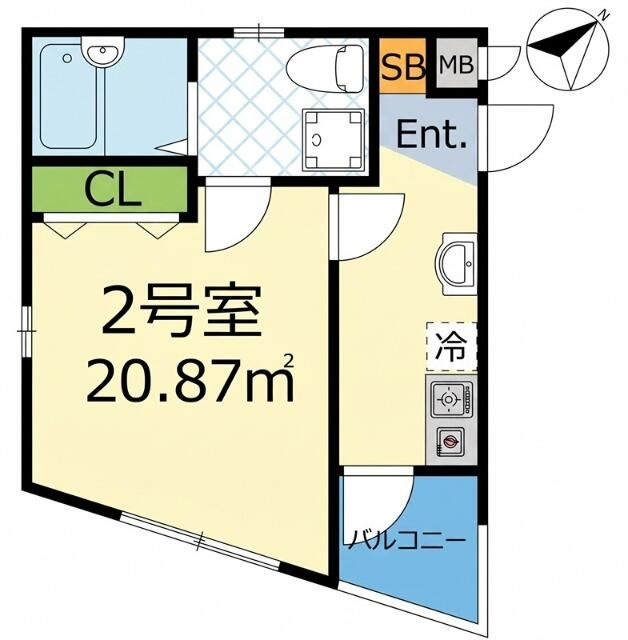 クオリア横浜大口の間取り