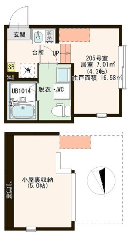 【間取り】 | ハーモニーテラス足立五反野
