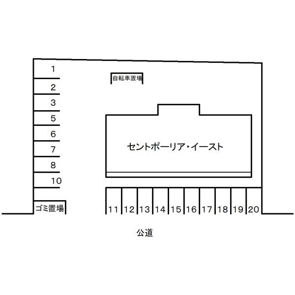 セントポーリア・イースト　　刈谷市近郊の賃貸ならクラスホーム刈谷店の区画図
