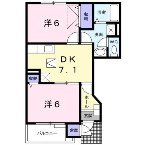 【間取り】 | プロスパーⅡ