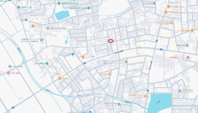 加古郡稲美町国岡3丁目　土地の地図