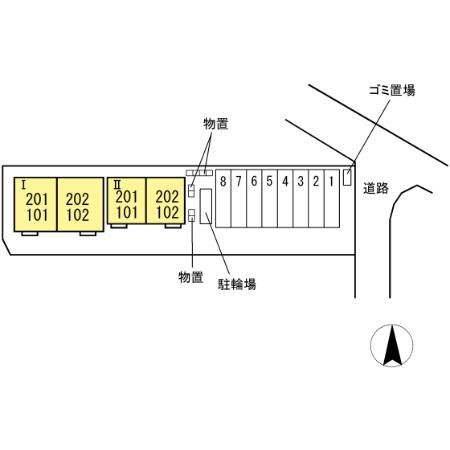 ＴＯＤＯ　Ⅰの区画図