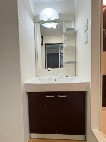 福岡市東区箱崎ふ頭３丁目の賃貸マンションの独立洗面台