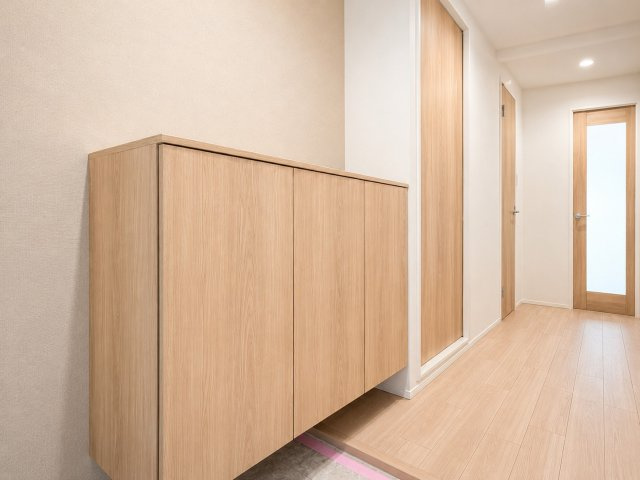 ユニ宇治マンション2号館の玄関