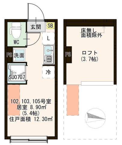 【間取り】 | ルーエ東小岩