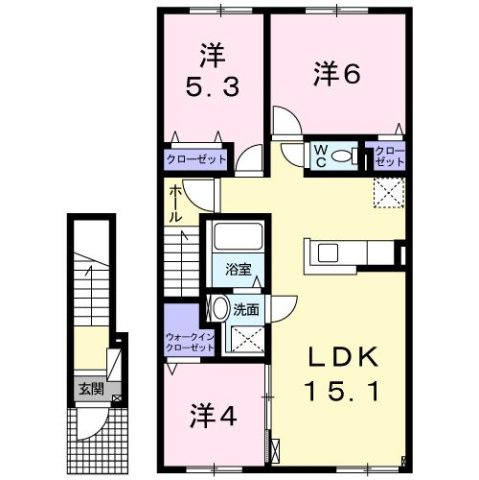 クレイトンヒルズ興津の間取り