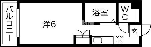 ブラウンアベニューカメタの間取り