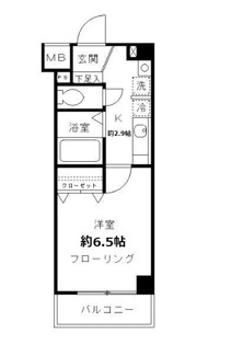 【間取り】 | スクエア　コート | 間取りです。