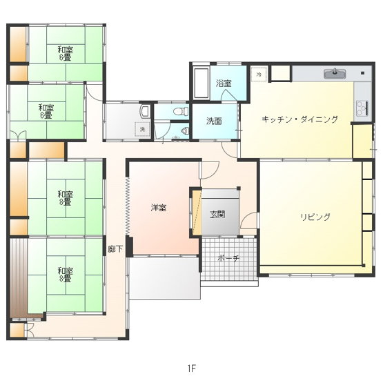 【間取り】 | 富士市松本　中古戸建て　全1棟
