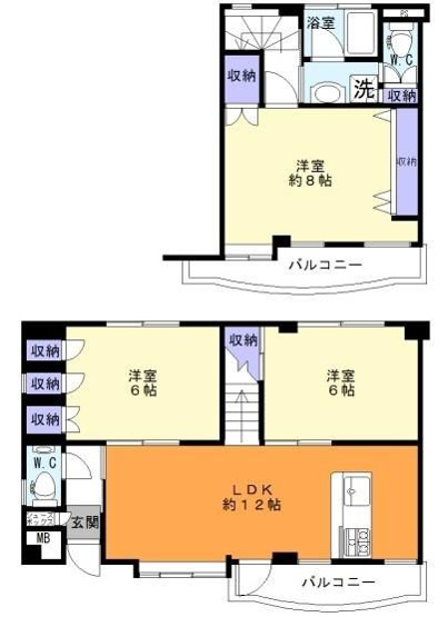【間取り】 | パディストン六軒町