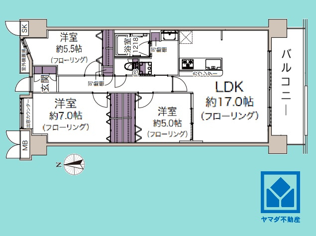 セルヴィオ3番館の間取り