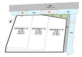 【土地図】 | 野洲市行畑１丁目　１号地　売土地