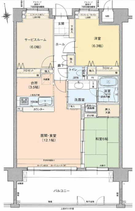 ポレスター城東の間取り