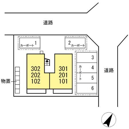 カンパーレ　ＧＡの区画図