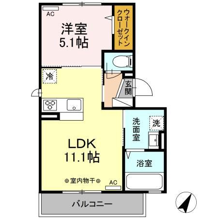カンパーレ　ＧＡの間取り
