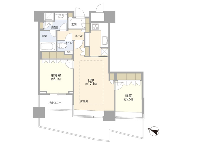 【間取り】 | パークコート赤坂ザタワー