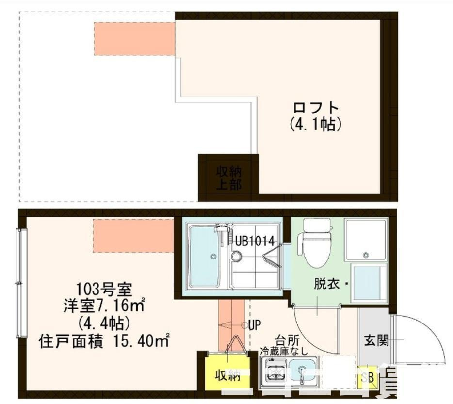 板橋区三園２丁目のアパートの間取り