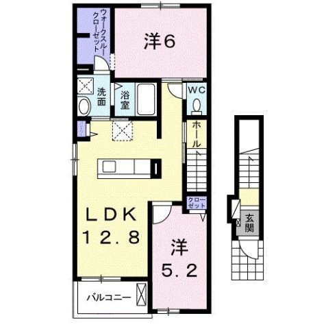 ベル・アンジュ　Ｂの間取り