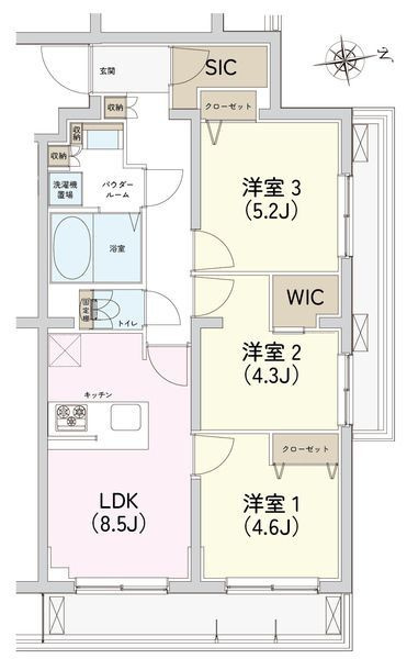 AZEST北赤羽Ⅱの間取り