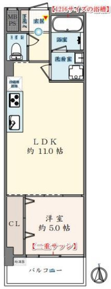 ライオンズマンション錦糸町の間取り