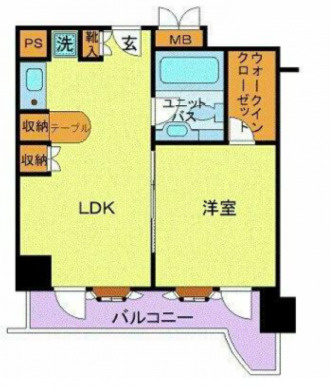 港区南麻布４丁目の賃貸マンションの間取り