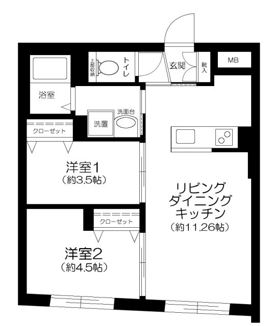 ＣＥＮＴＲＡＬ　ＧＡＲＤＥＮ　ＲＥＳＩＤＥＮＣＥ　ＴＯＫＹＯの間取り