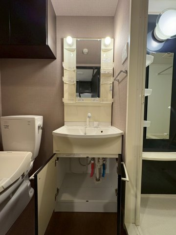 ブレシア銀座イーストの洗面所|明るい洗面所です