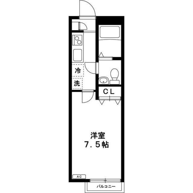 小金井市東町２丁目のアパートの間取り