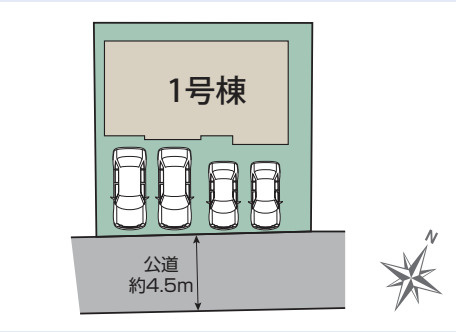 【区画図】 | 北本市西高尾4丁目　新築戸建　全1棟　1号棟