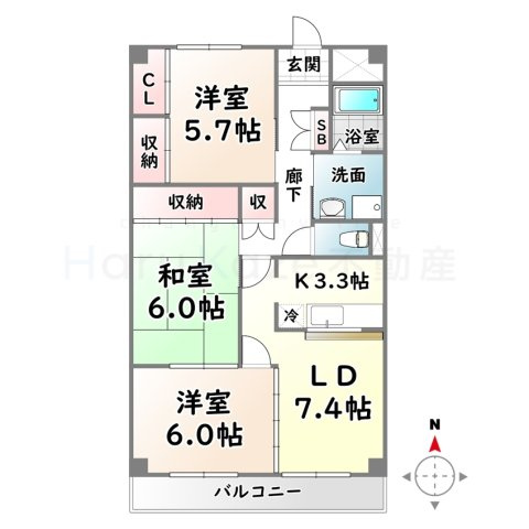 【間取り】 | レジデンス井の森【名古屋市賃貸・重量鉄骨造】