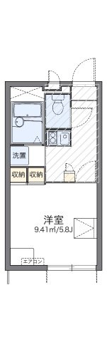 レオパレス若葉の間取り