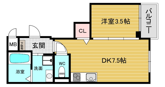 【間取り】 | Ａｑｕａｍａｒｉｎｅ西北